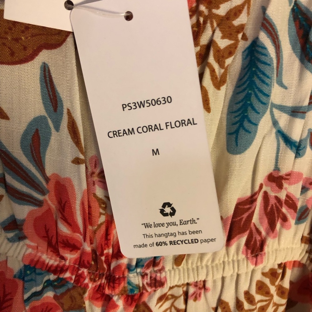 Pink Rose Floral Print Maxi Dress Size M - Picture 5 of 8